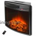 AKDY 28" Curve Glass Freestanding Bedroom 3D Flame Effect 1400W 5200BTU Adjustable Electric Fireplace Heater - B01JBKXYR0